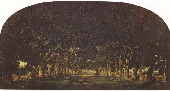 Theodore Rousseau The Chestnut Avenue (mk09) China oil painting art